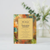 Najaars Thanksgiving binnenuitnodiging Kaart (Staand voorkant)