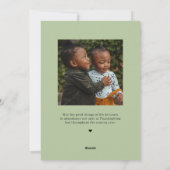 Najaars Thanksgiving fotokaarten Feestdagenkaart (Achterkant)