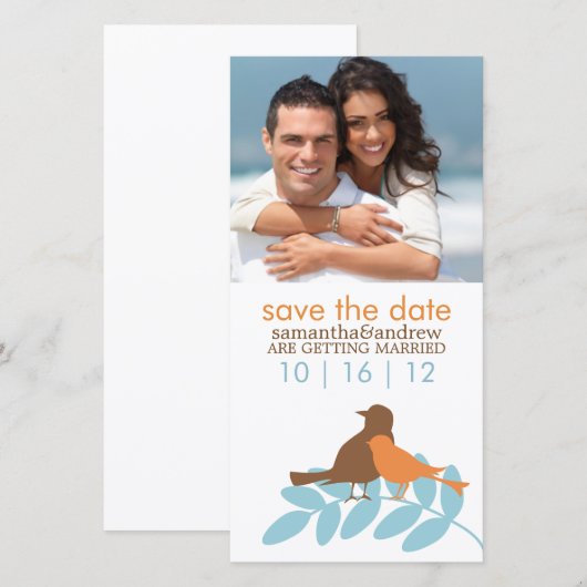 Najaars Tortelduifjes Aankondigingen van de bruilo (Voorkant / Achterkant)