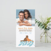 Najaars Tortelduifjes Aankondigingen van de bruilo (Staand voorkant)