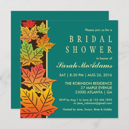 Najaars Uitnodiging tot Blauwgroen uitzending van (Voorkant / Achterkant)