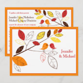 Najaars Uitnodiging tot weduwen en Tortelduifjes (Voorkant / Achterkant)