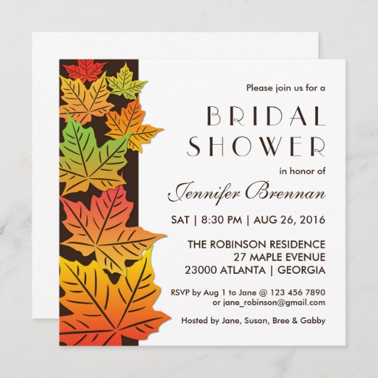 Najaars Uitnodiging Wit Wit (Voorkant / Achterkant)