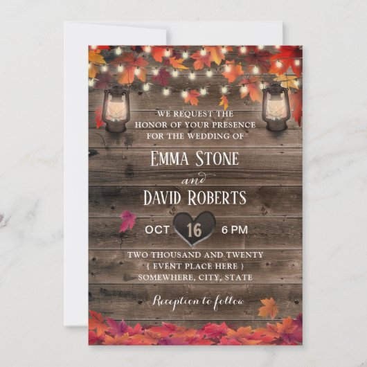 Najaars verliest lantaarns en het Lichte Valle Ban Kaart (Voorkant)