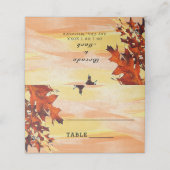 Najaars verloftafel Oranje gele wervelkolom Plaatskaartje (Buitenkant ongevouwen)