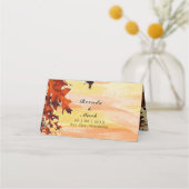 Najaars verloftafel Oranje gele wervelkolom Plaatskaartje (Achterkant)