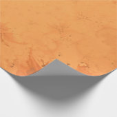 Najaars Victoriaans bruin Oranje patroon Cadeaupapier (Hoek)