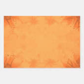 Najaars Victoriaans bruin Oranje patroon Inpakpapier Vel (Voorkant 2)