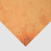 Najaars Victoriaans bruin Oranje patroon Tissuepapier (Detail)