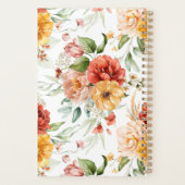 Najaars Waterverf Flowers en Greenery Pattern Planner (Achterkant)