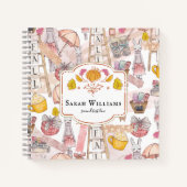 Najaars Waterverf gepersonaliseerd Notitieboek (Voorkant)