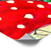 Najaars waterverf naadloos met bladeren mus poster (Hoek)