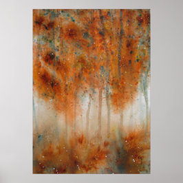 Najaars Waterverf Poster