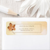 Najaars Waterverf van de Leeg van het Maple Adres  Etiket (Insitu)