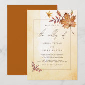 Najaars Waterverf van leble tijdens het huwelijk Kaart (Voorkant / Achterkant)