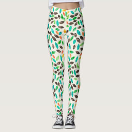 Najaars Waterverf verliest patroon Leggings