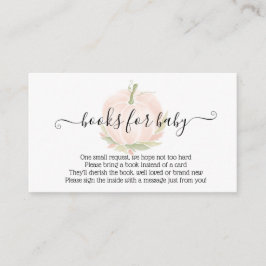 Najaars Witte pompoenboeken voor Baby Waterverf Informatiekaartje