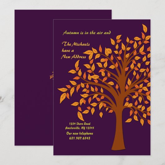 Najaarsaankondiging Aankondiging (Voorkant / Achterkant)