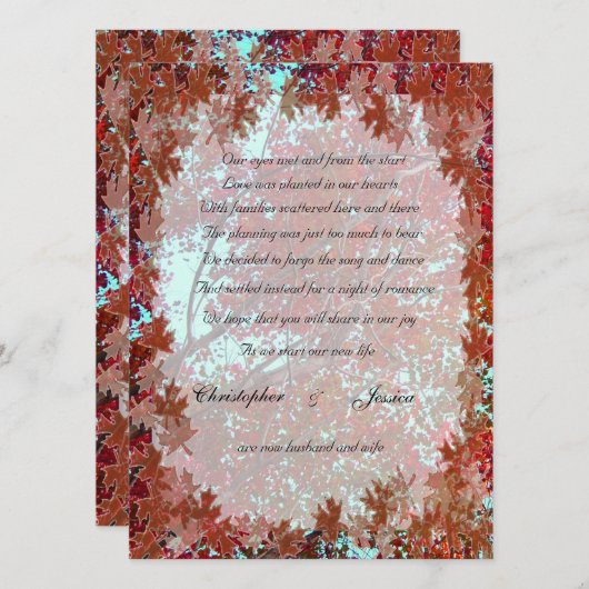 Najaarsaankondiging van de Leaves Development Aankondiging (Voorkant / Achterkant)