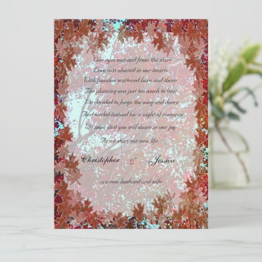 Najaarsaankondiging van de Leaves Development Aankondiging (Staand voorkant)