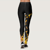 Najaarsabel herfst laat LEGGINGS van meisjes over (Achterkant)