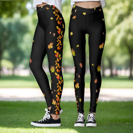 Najaarsabel herfst verlaat LEGGINGS