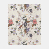 Najaarsadem Naadloos Bloempatroon Fleece Deken (Voorkant)