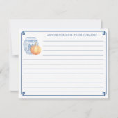 Najaarsadvies van het Baby shower over pompoen voo Kaart (Voorkant)