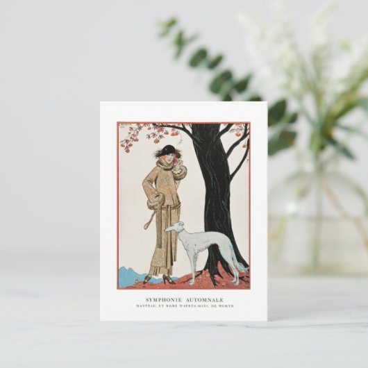 Najaarsafbeelding van de symfonie-Mode door G. Bar Feestdagenkaart (Staand voorkant)