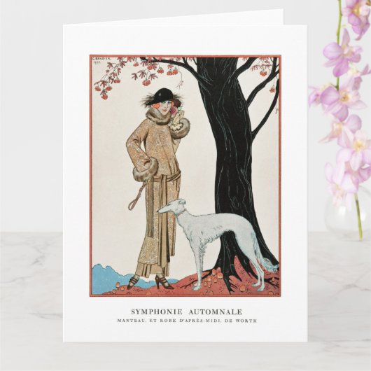 Najaarsafbeelding van de symfonie-Mode door G. Bar Kaart (Orchidee)