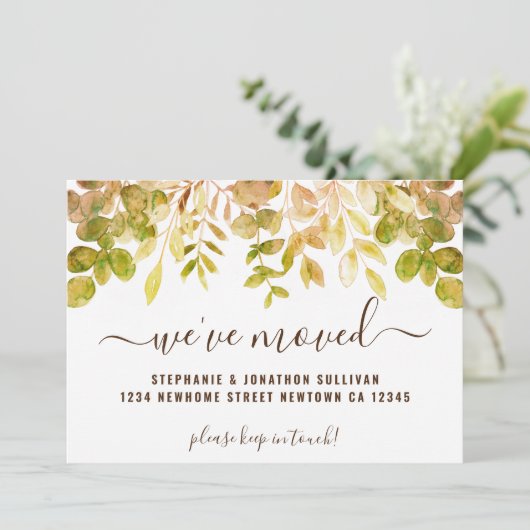 Najaarsafbraak We hebben de aankondiging verplaats (Staand voorkant)