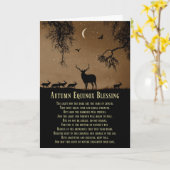 Najaarsaffiarelzegeningen met elk en maan kaart (Gele Bloem)