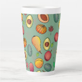 Najaarsap van pompoen en pompoenpompoen latte mok (Voorkant)