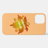 Najaarsauruuntypografie Case-Mate iPhone Case (Achterkant (horizontaal))