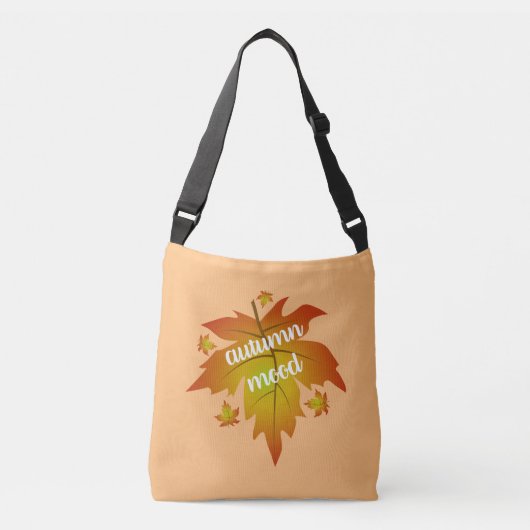 Najaarsauruuntypografie Crossbody Tas (Voorkant)