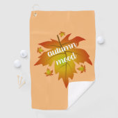 Najaarsauruuntypografie Golfhanddoek (Insitu)