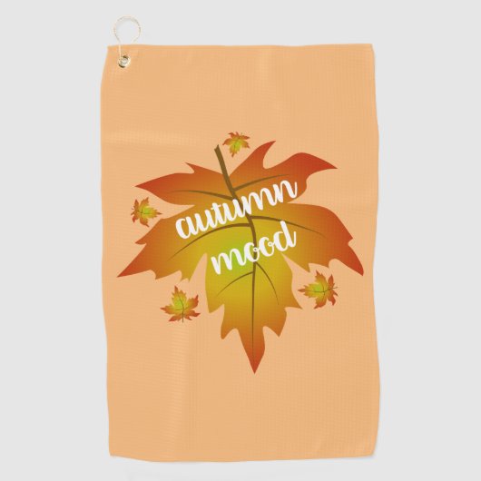 Najaarsauruuntypografie Golfhanddoek (Voorkant)