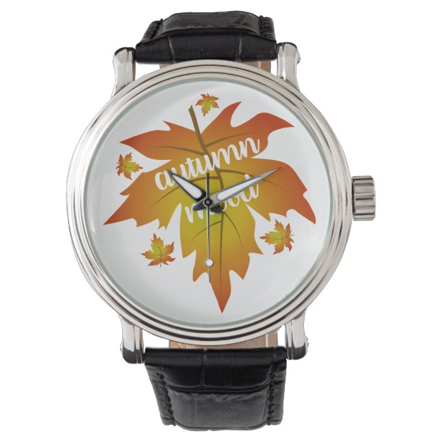 Najaarsauruuntypografie Horloge (Voorkant)