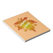 Najaarsauruuntypografie Notitieblok (Schuin)