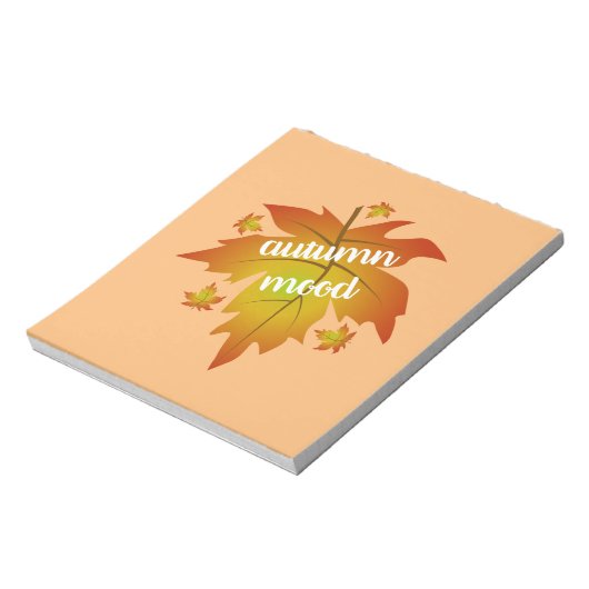 Najaarsauruuntypografie Notitieblok (Linkerzijde)