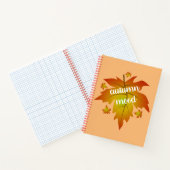 Najaarsauruuntypografie Notitieboek (Binnen)