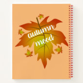 Najaarsauruuntypografie Notitieboek (Achterkant)