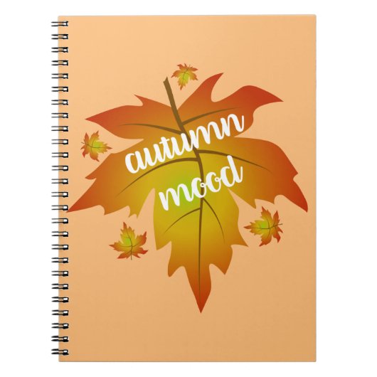 Najaarsauruuntypografie Notitieboek (Voorkant)