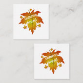 Najaarsauruuntypografie Notitiekaartje (Voorkant / Achterkant)