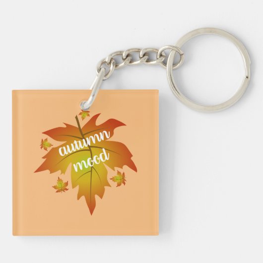 Najaarsauruuntypografie Sleutelhanger (Achterkant)