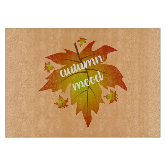 Najaarsauruuntypografie Snijplank (Voorkant)