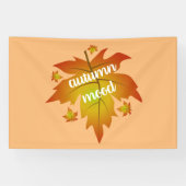 Najaarsauruuntypografie Spandoek (Horizontaal)