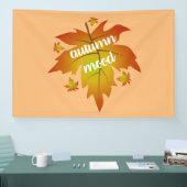 Najaarsauruuntypografie Spandoek (Beurs)