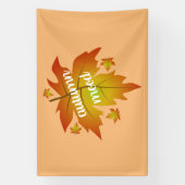 Najaarsauruuntypografie Spandoek (Verticaal)