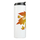 Najaarsauruuntypografie Thermosbeker (Gedraaid links)